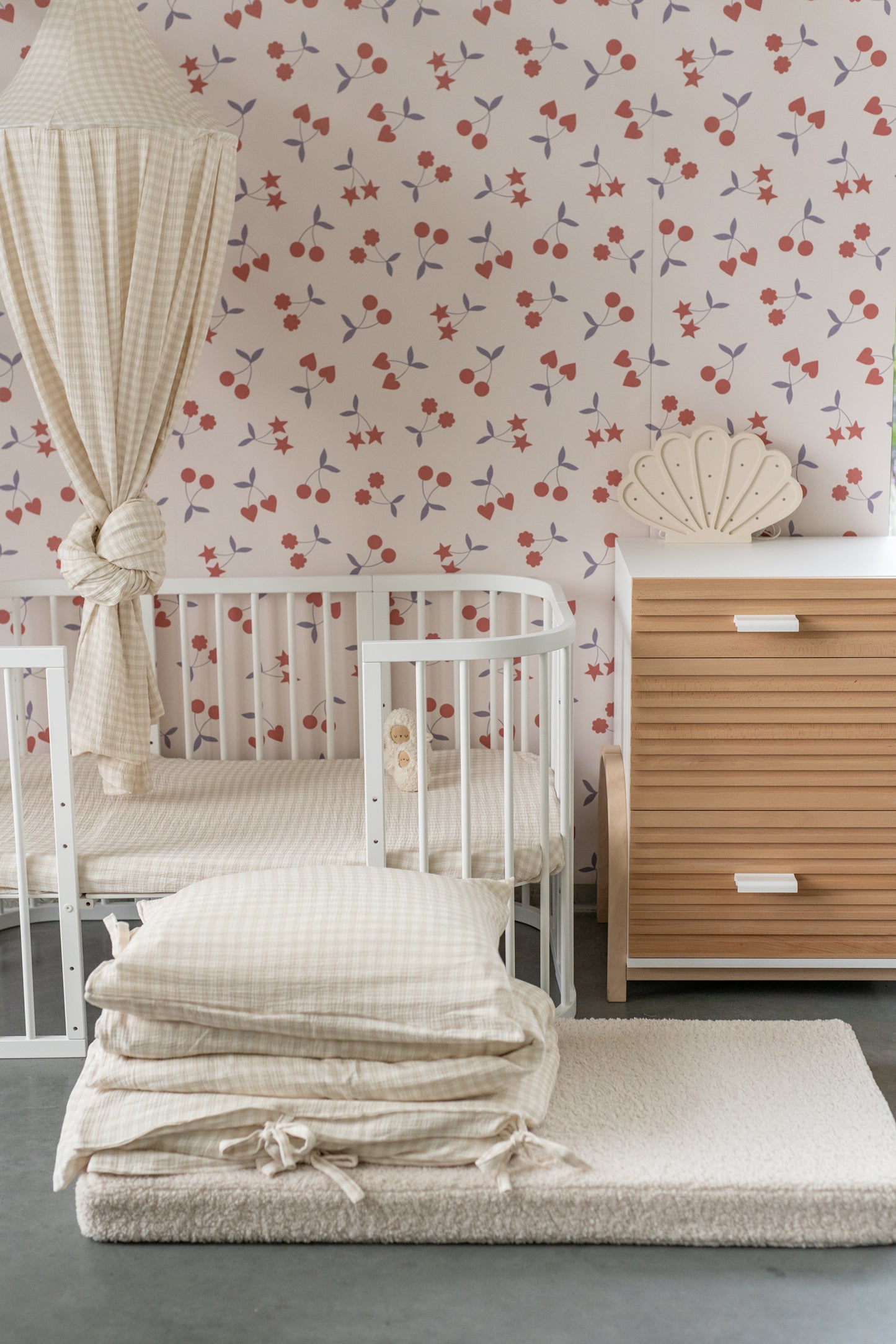 Beige & Sage Gingham - bedding set