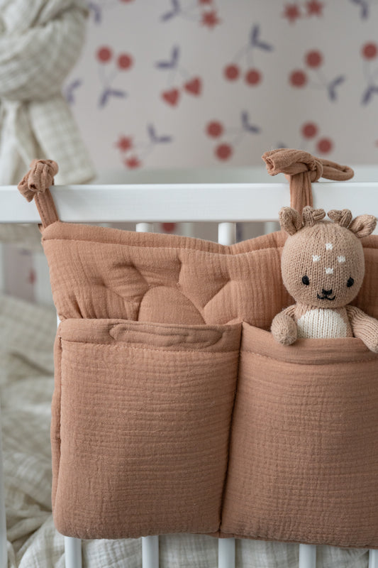 Dune Beige – Bed Organizer / Bed Pocket