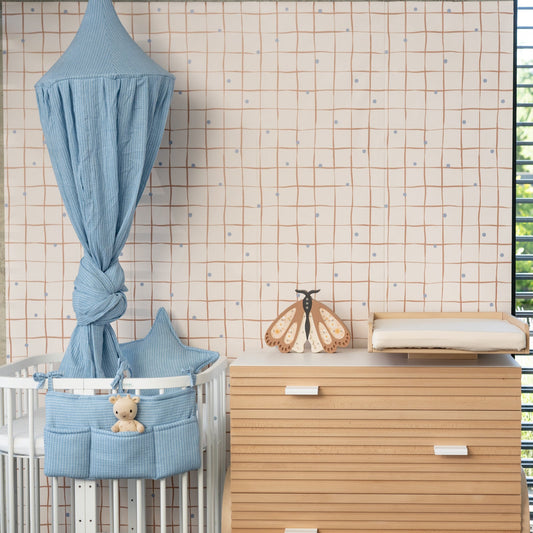 Sky Blue Stripes - bedhemel