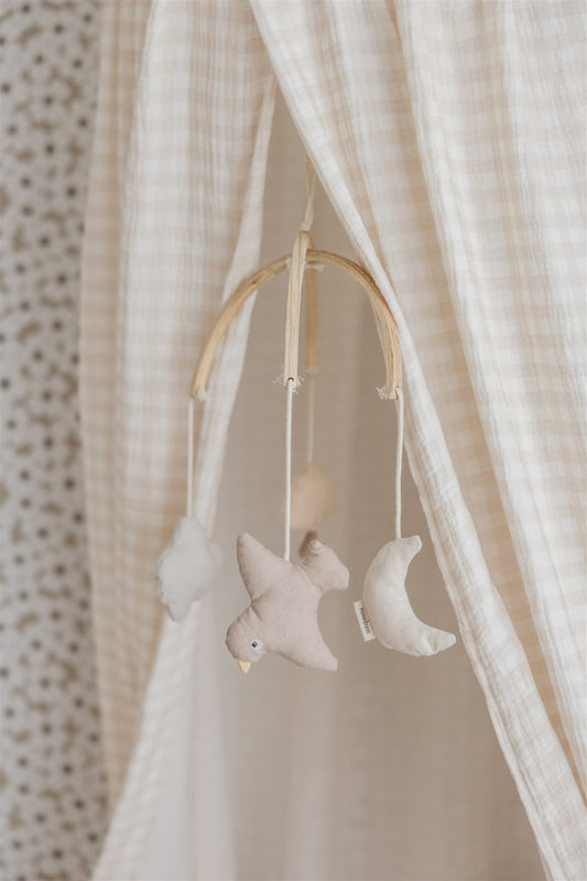 Sand Gingham - bedhemel