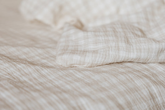 Sand Gingham – Beddengoedset