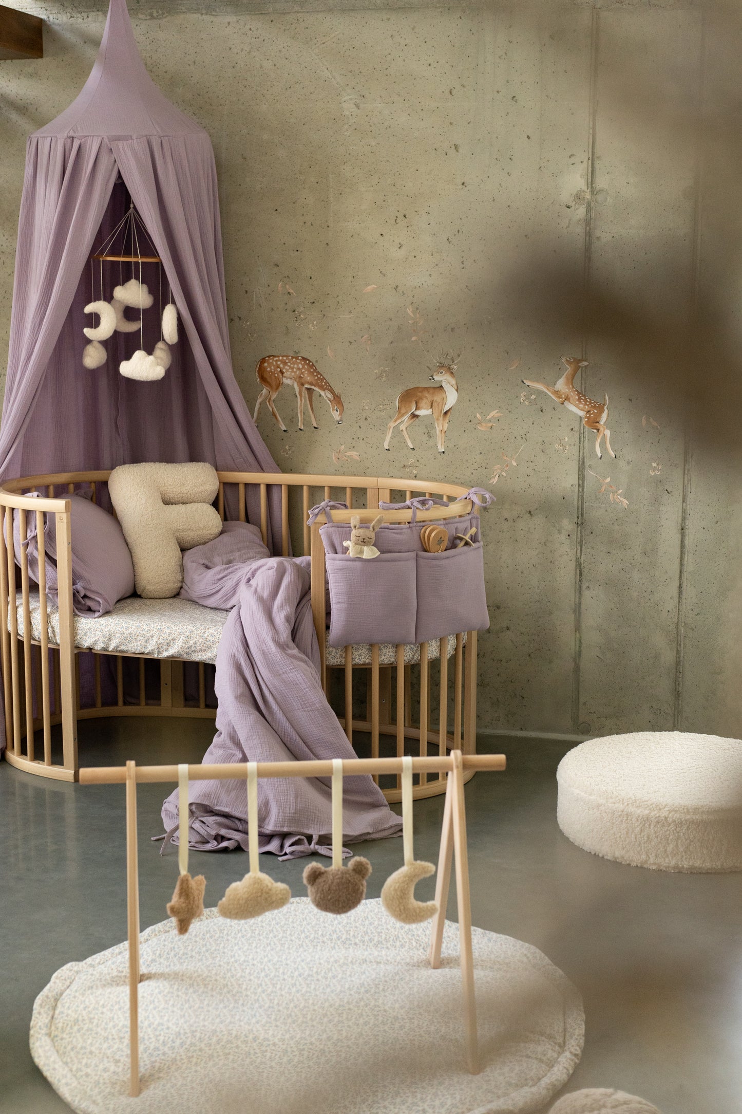 Lavender Bliss – Muslin Bed Canopy