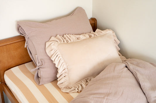 Beige stripes - Fitted Sheet