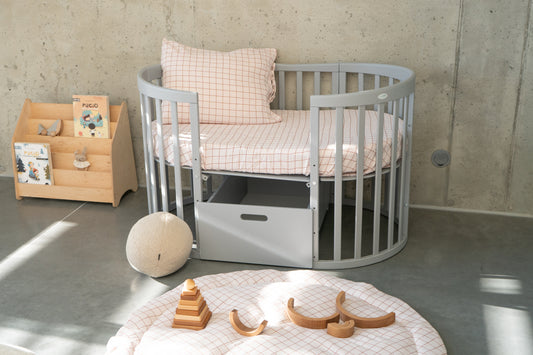 Pink checked - Fitted Sheet