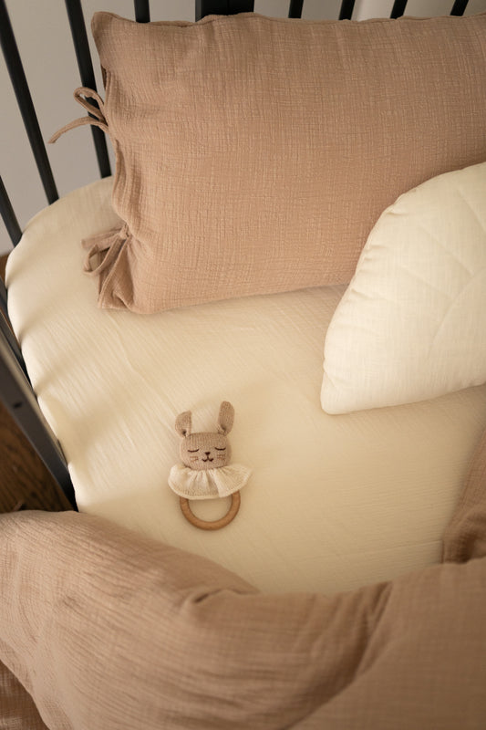 Cream muslin - Fitted Sheet