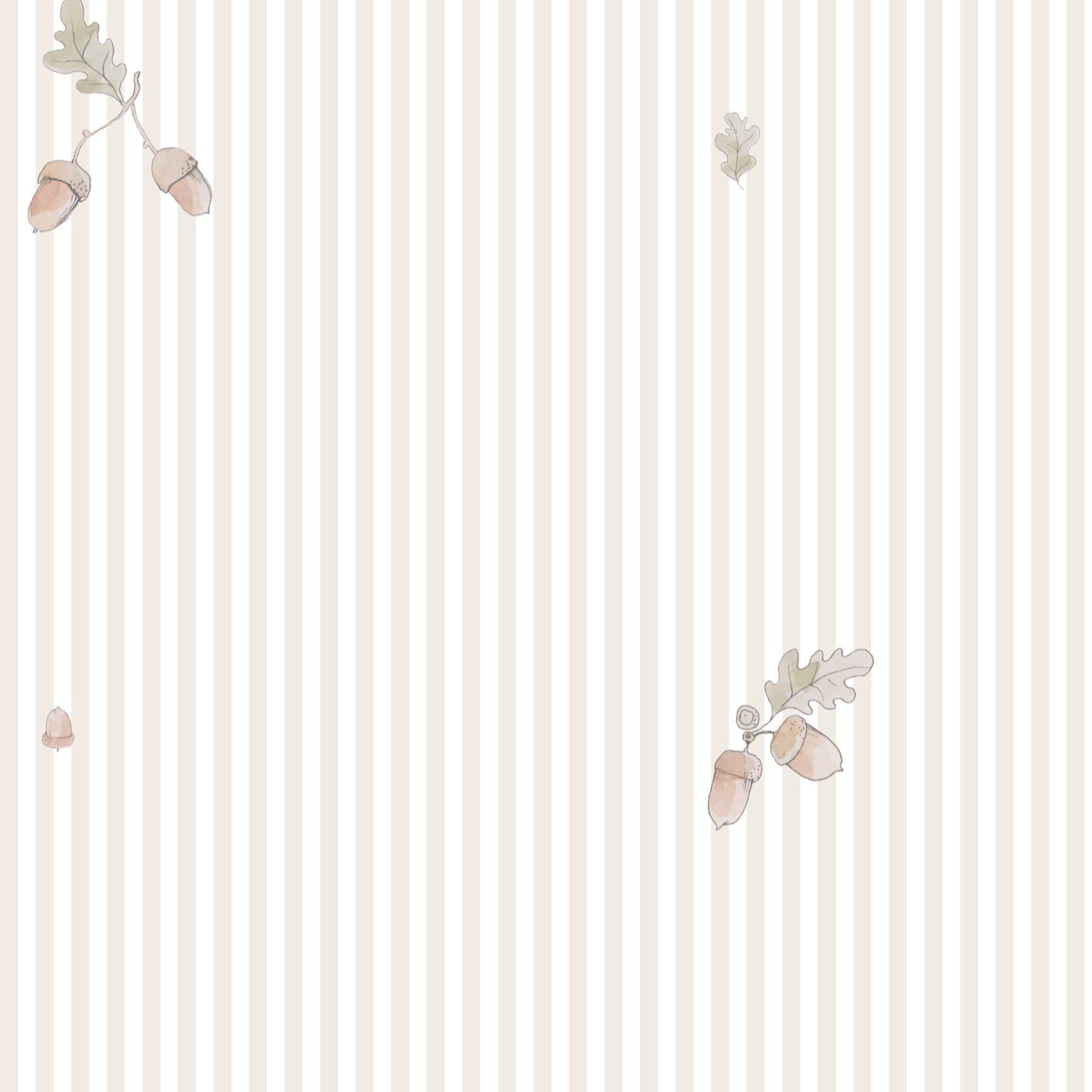 Matuu nursery decor featuring Acorn Grey Beige wallpaper, calm pastel colors, perfect for baby rooms