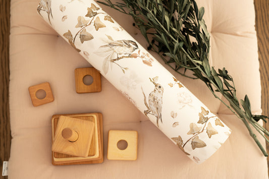 The Bird’s Grove wallpaper rolled with accessories – handcrafted bird wallpaper, Matuu