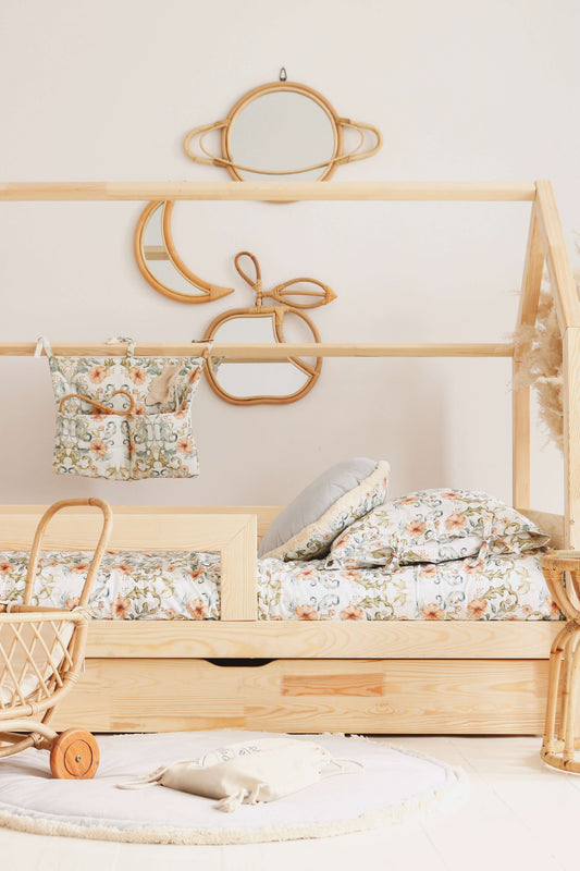 Matuu - Tangled flowers - Bed pocket, boxzak, organizer