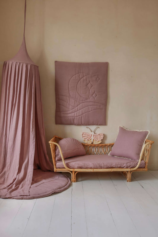 Hoeslaken - lila linnen | Matuu