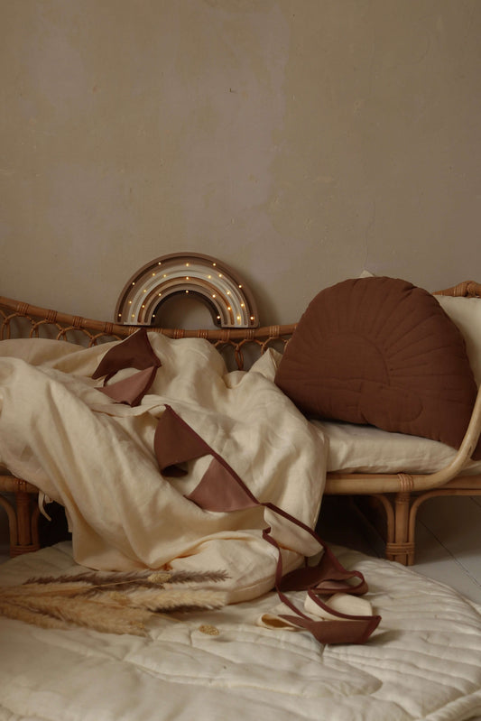 Matuu - Brown/ pink/ ecru - Trio Linen garland