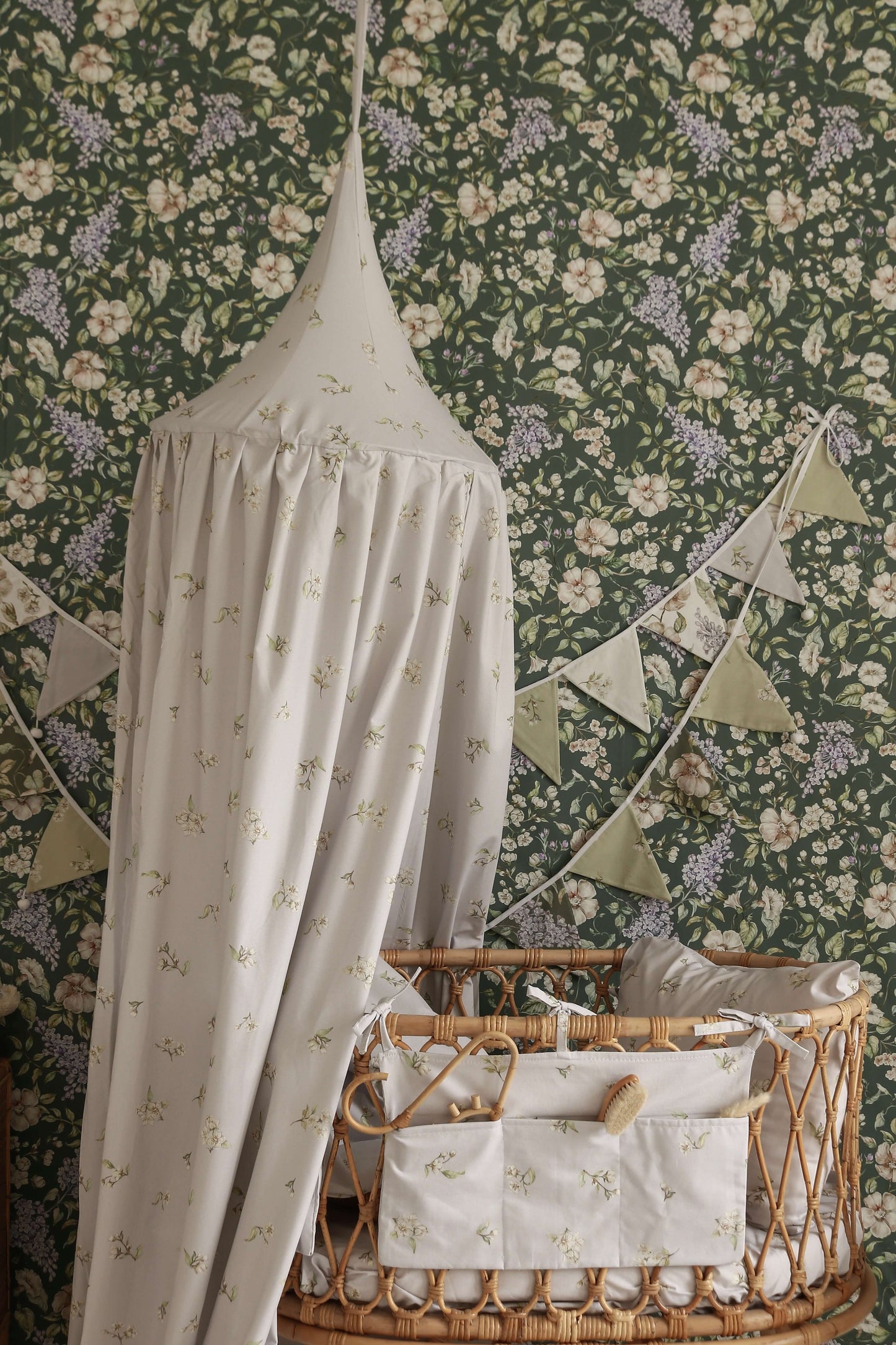 Bedhemel - Appelbloesem bloemen op lilac | Matuu