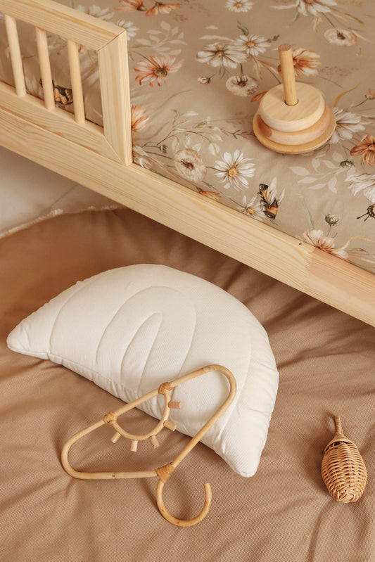 Matuu - Ecru rainbow - velvet pillow