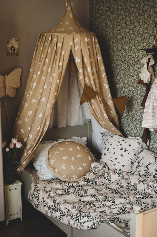 Matuu - Carmel small flowers - bed canopy, bedhemel