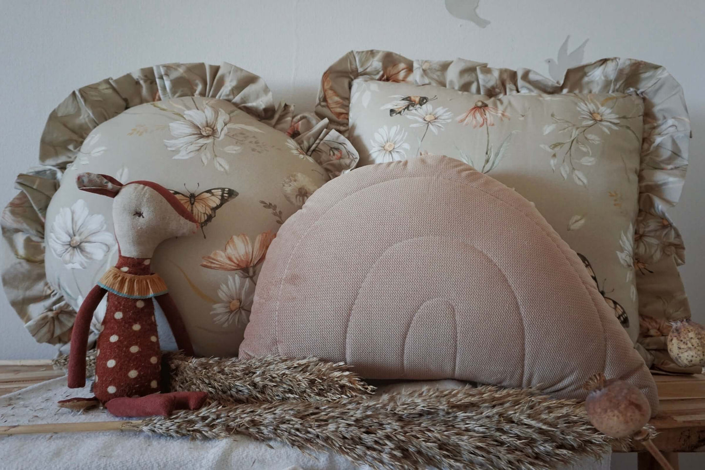 Matuu - Gold meadow on Carmel - round, square, rectangle pillow