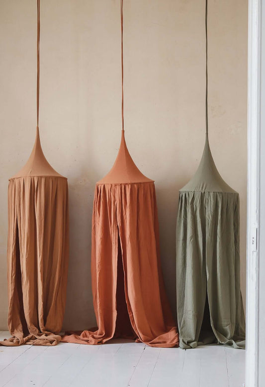 Bedhemel - Groen mousseline | Matuu