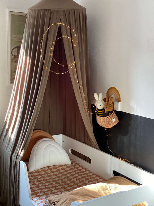 Matuu - Ecru rainbow - muslin rainbow pillow