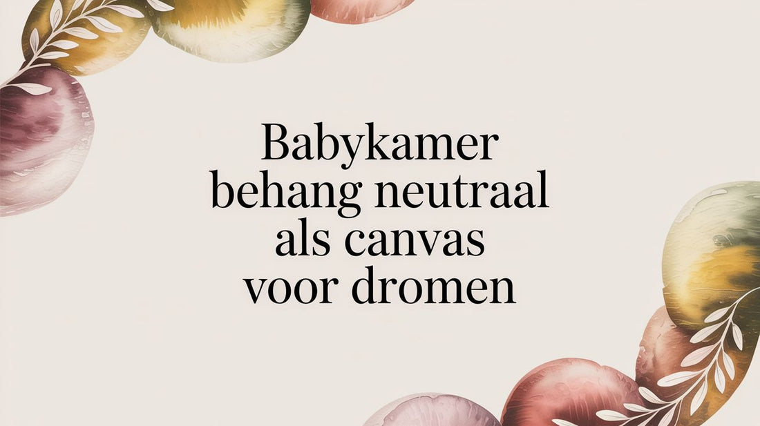 Babykamer behang neutraal als canvas voor dromen
