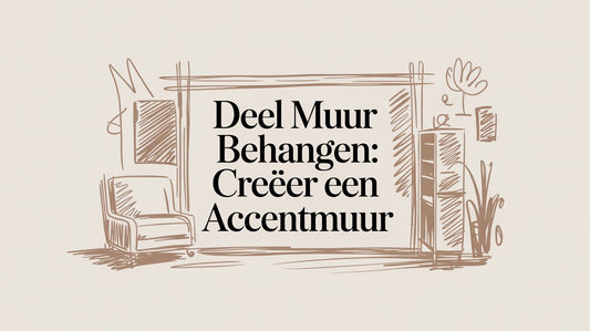 Deel muur behangen: creëer een accentmuur