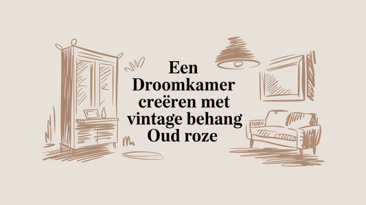 Een droomkamer creëren met vintage behang oud roze