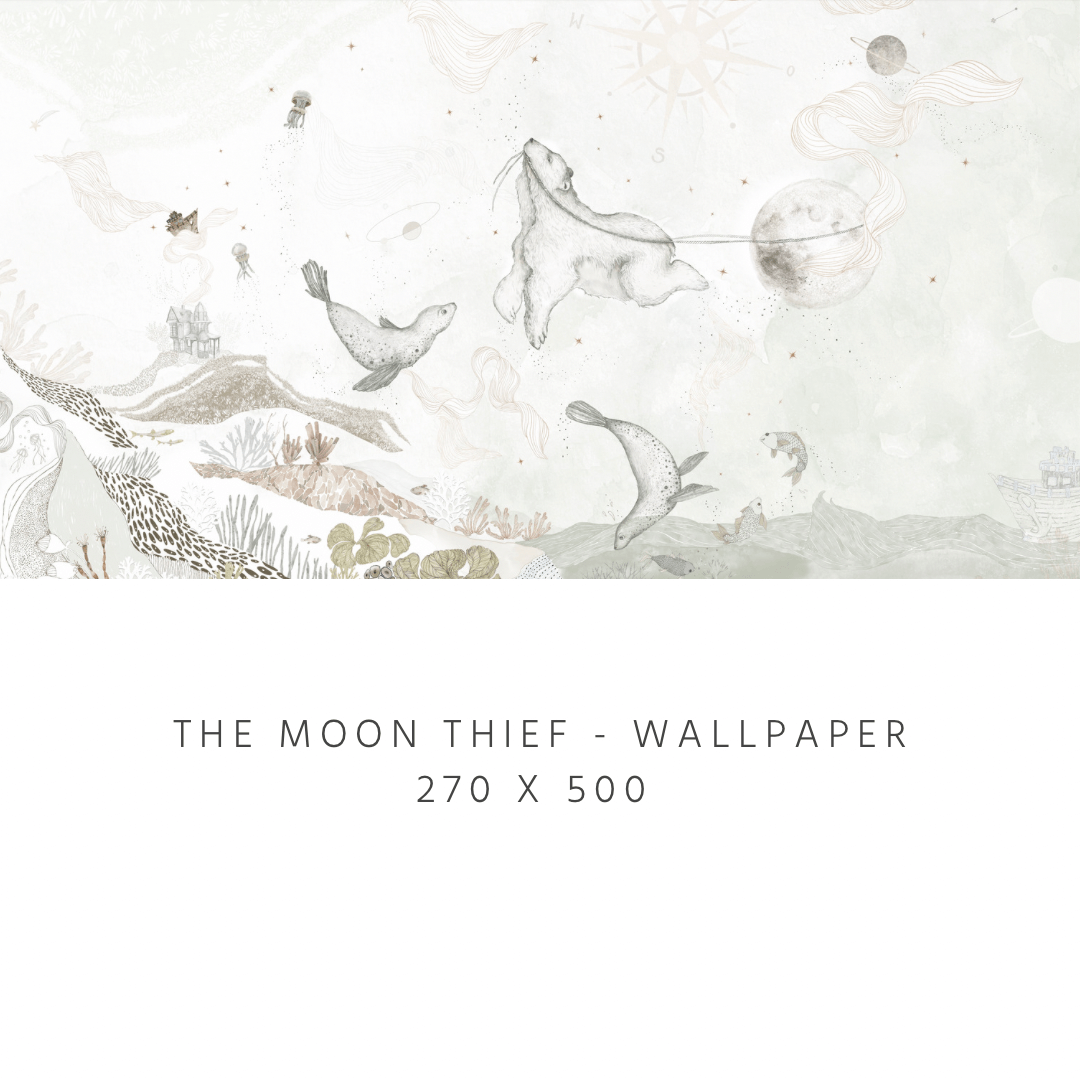 The Moon Thief - green wallpaper