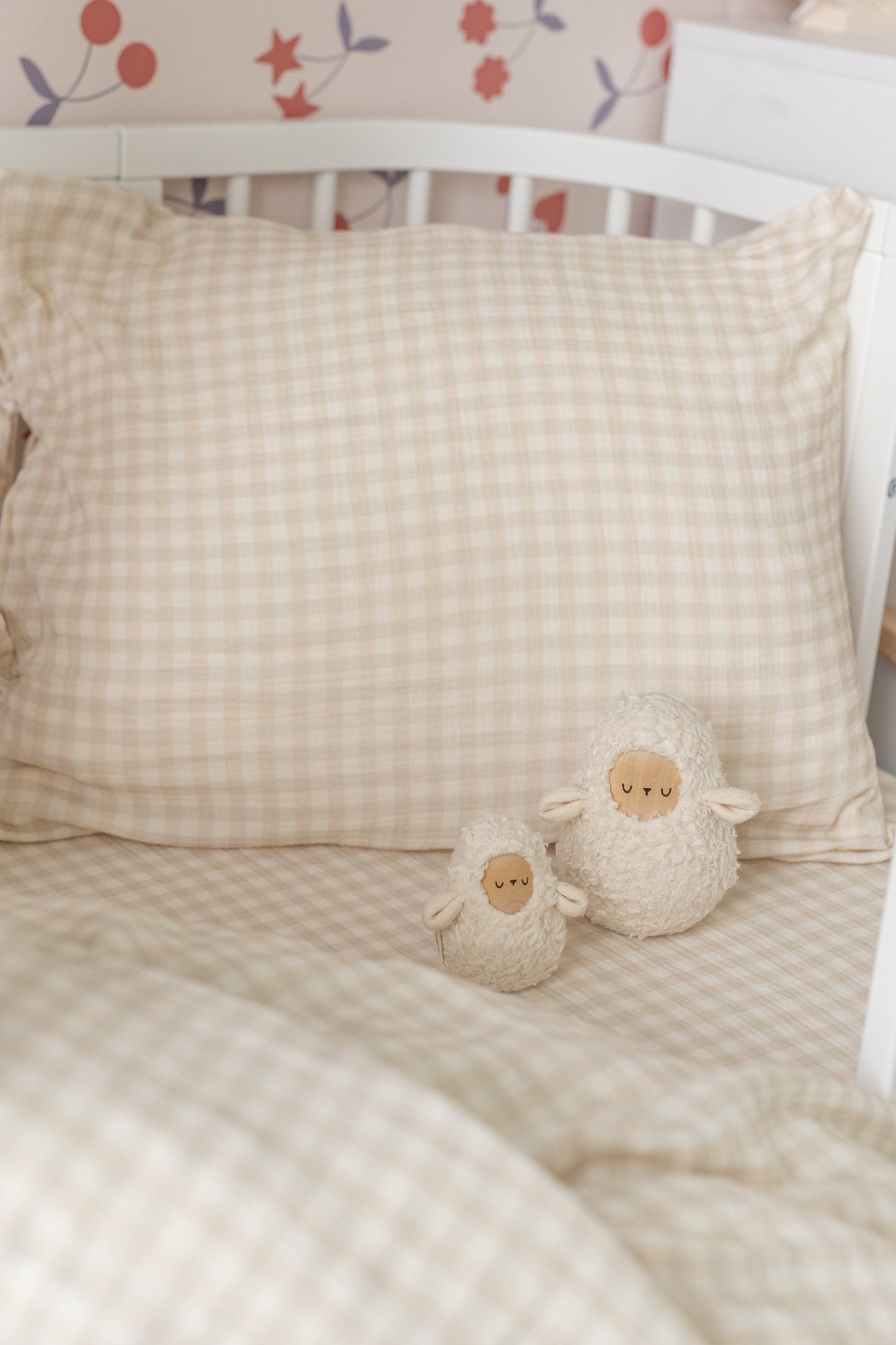 Beige & Sage Gingham - bedding set