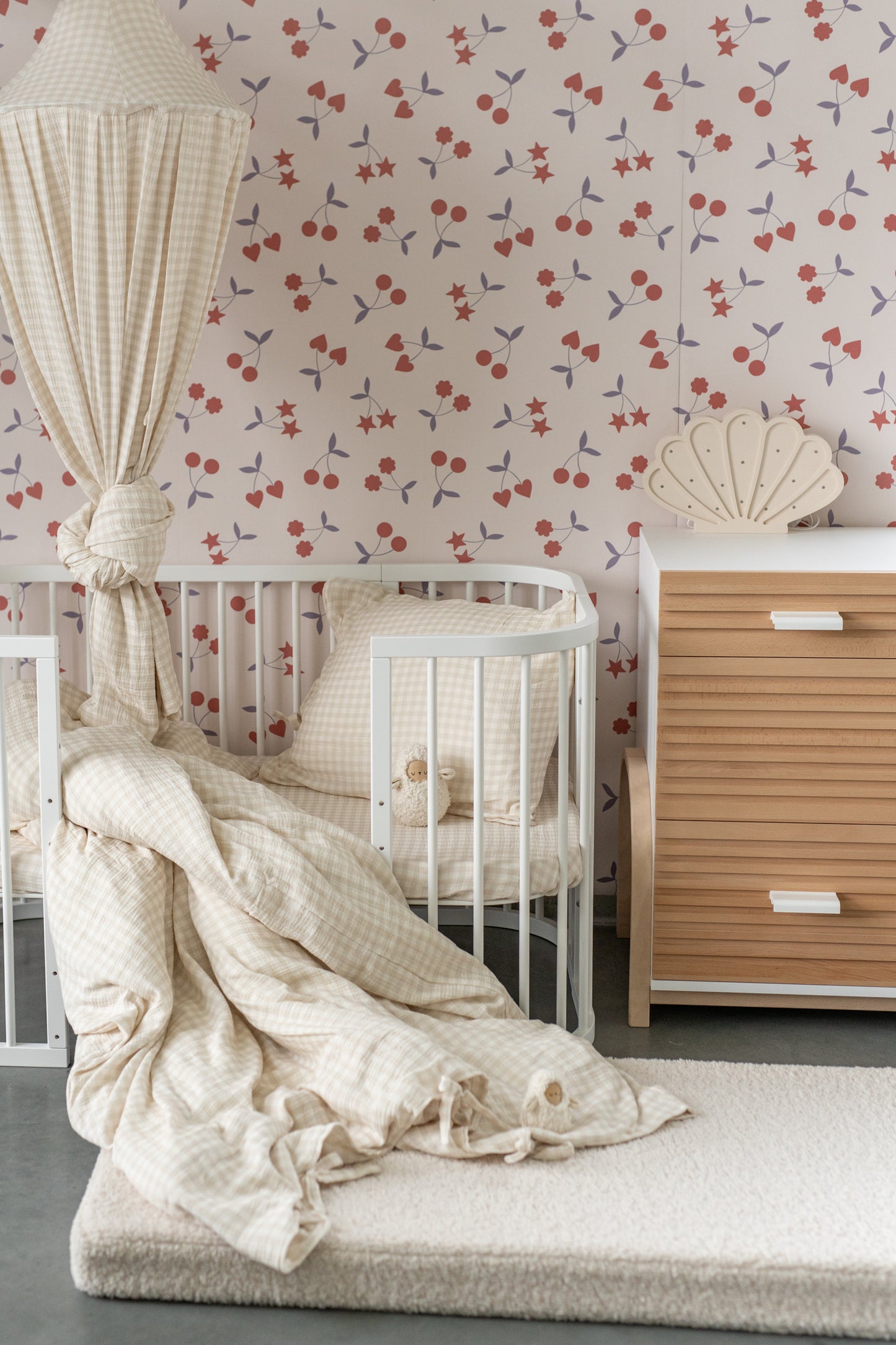 Beige & Sage Gingham - bedding set