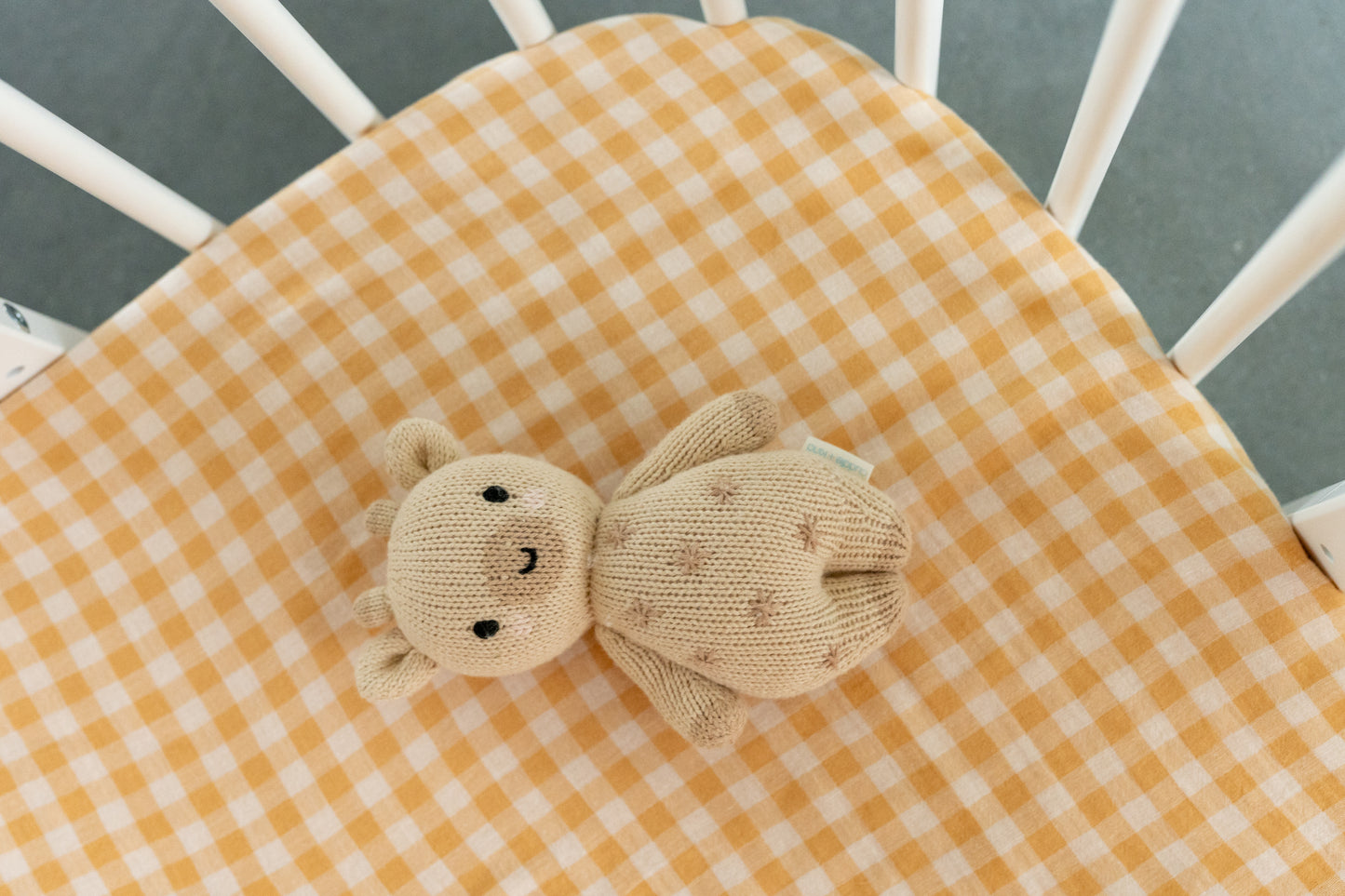 Yellow Gingham – Fitted Sheet