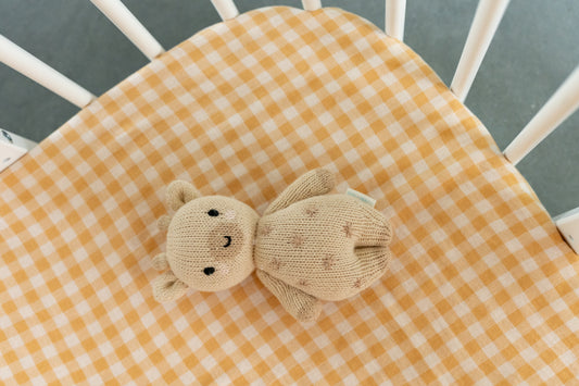 Yellow Gingham – Fitted Sheet