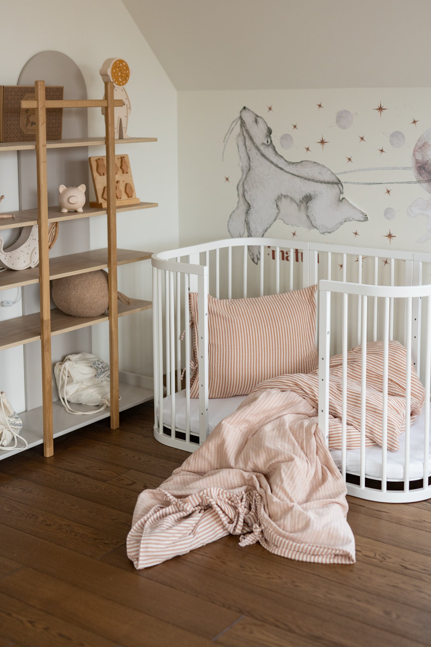 Beige Duo Stripes – Beddengoedset