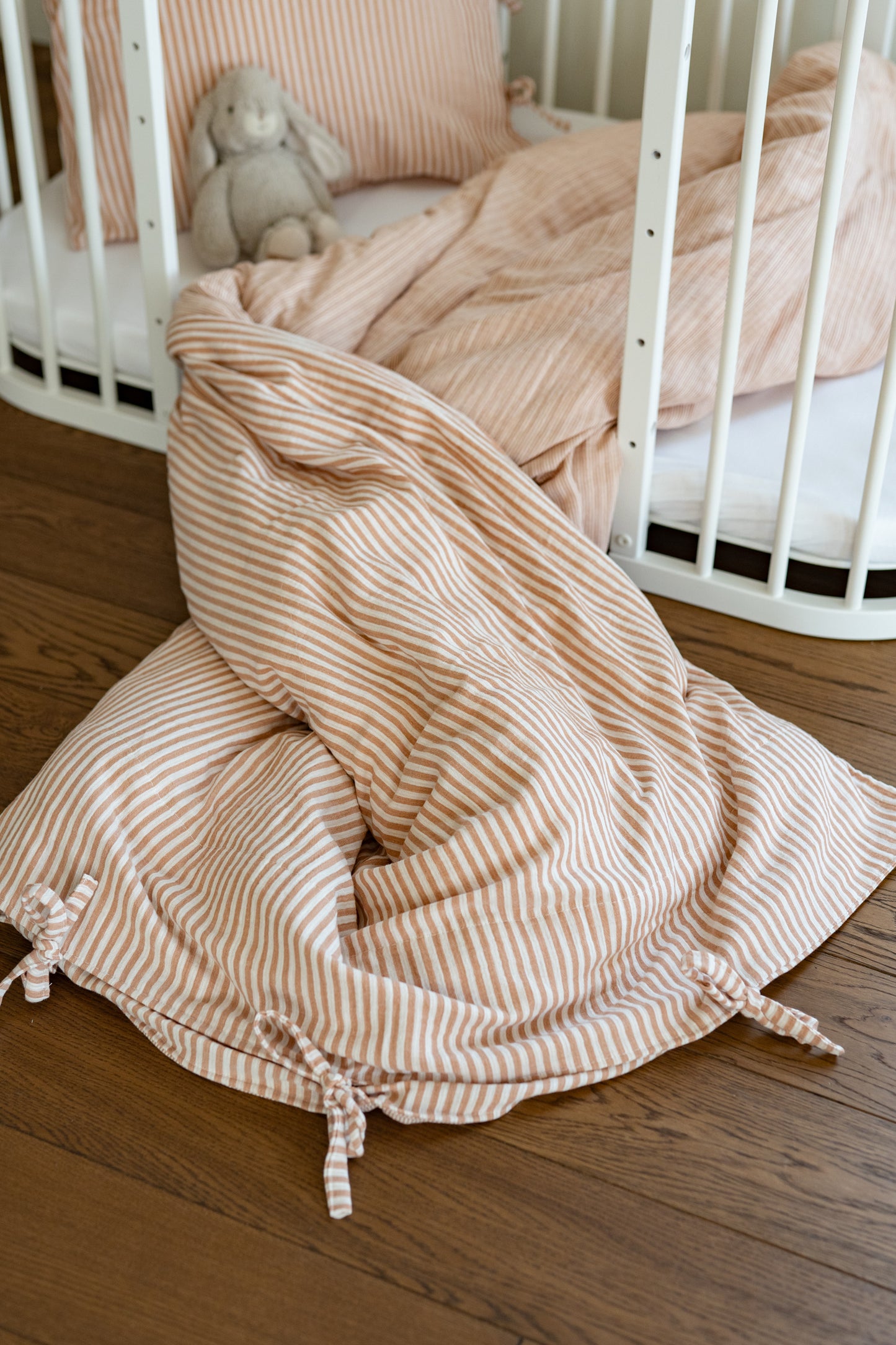 Beige Duo Stripes – Beddengoedset