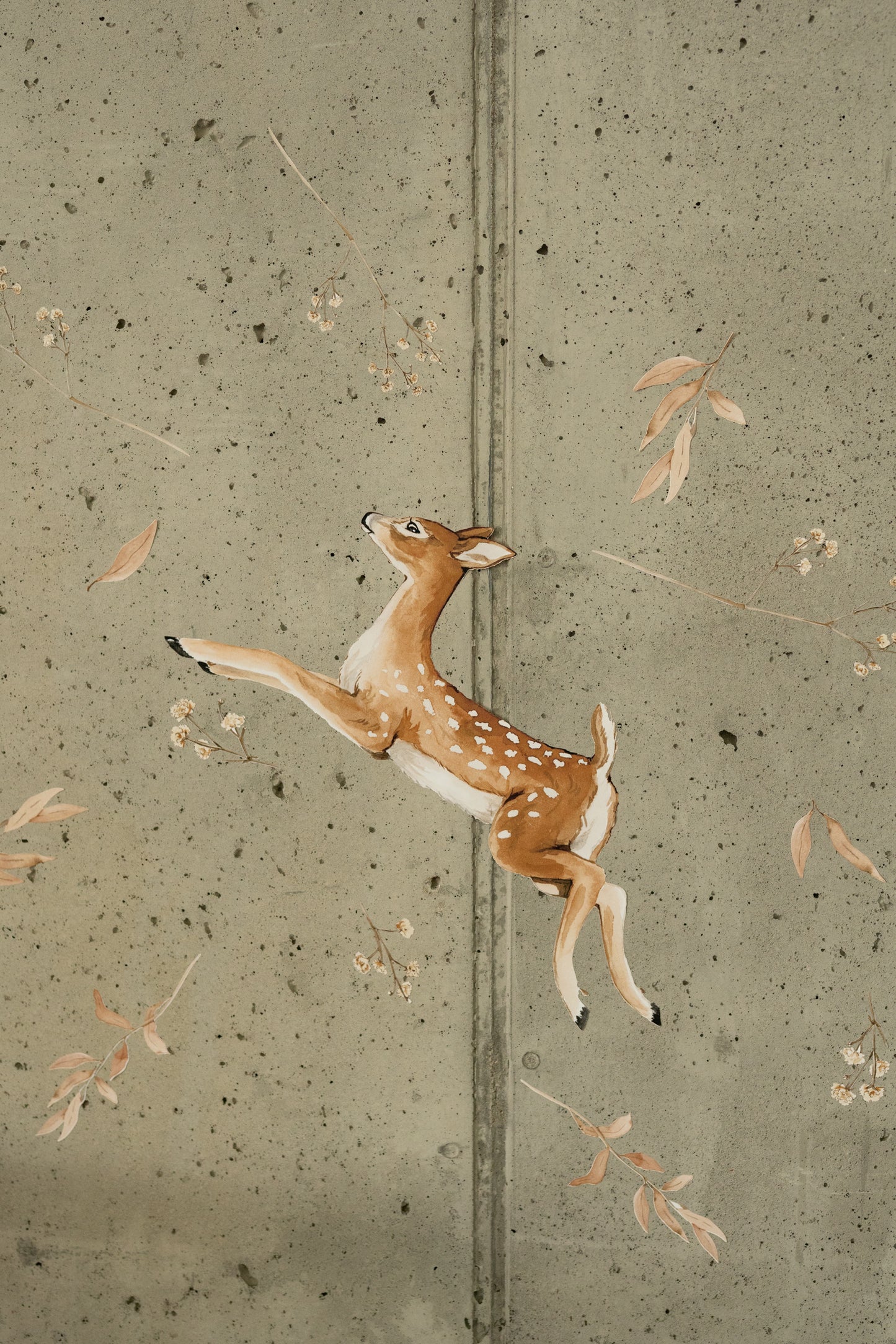 Sprightly Fawn - wall sticker, wall decal