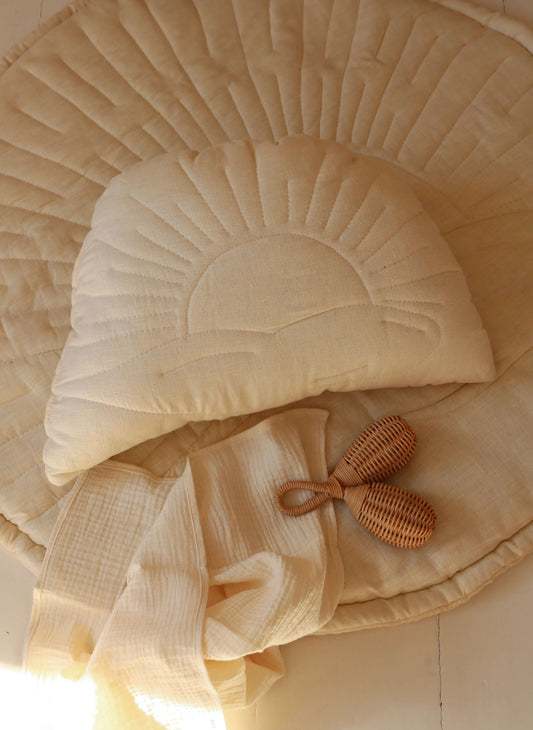 Matuu - Cream sun linen pillow